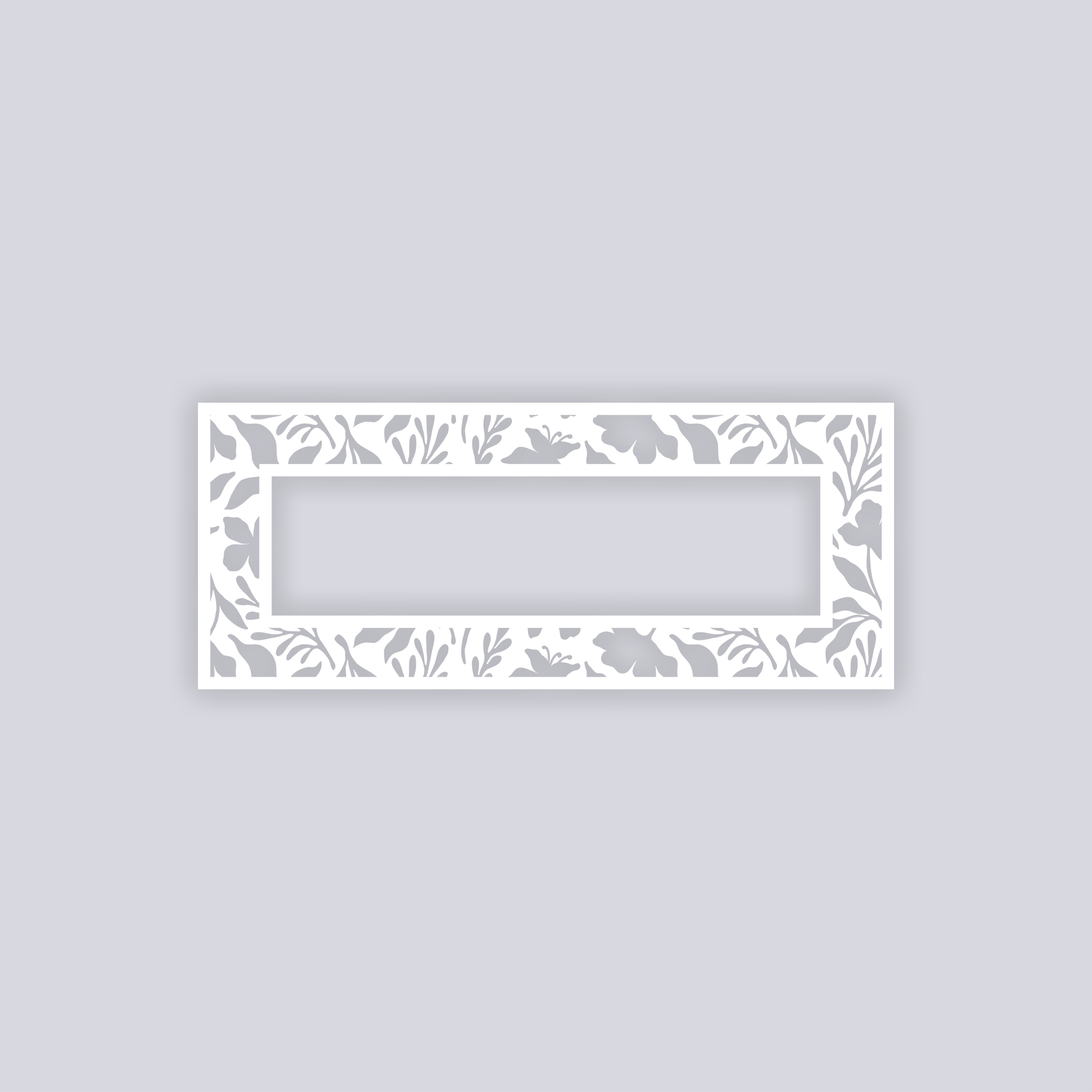 Tropical Paradise Rectangle Rim Clay Stencil