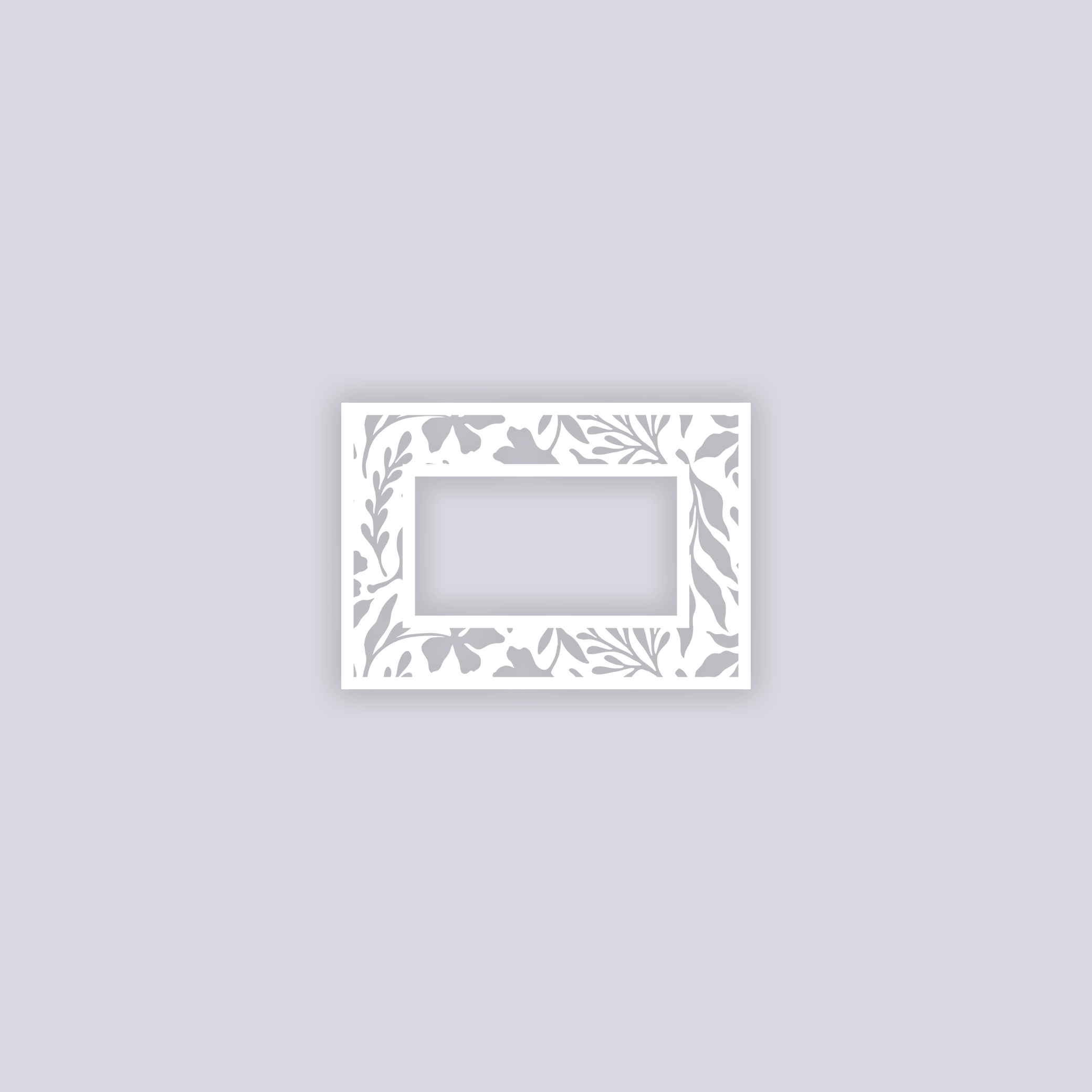 Tropical Paradise Rectangle Rim Clay Stencil