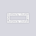 Tropical Paradise Rectangle Rim Clay Stencil