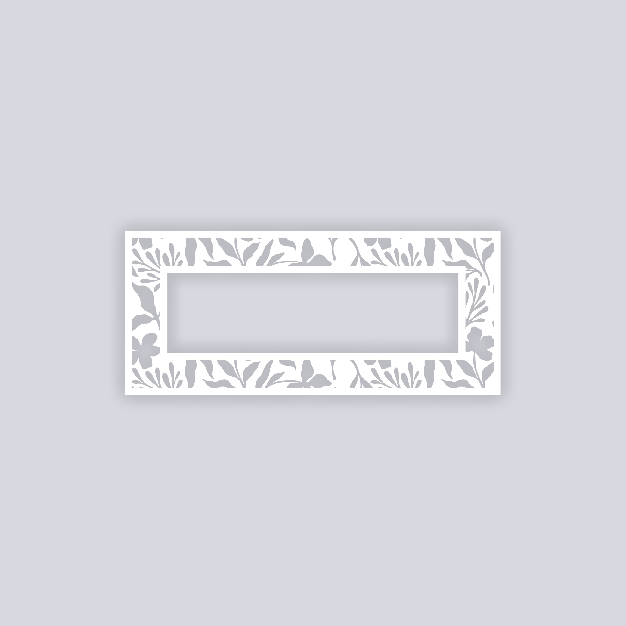 Tropical Paradise Rectangle Rim Clay Stencil