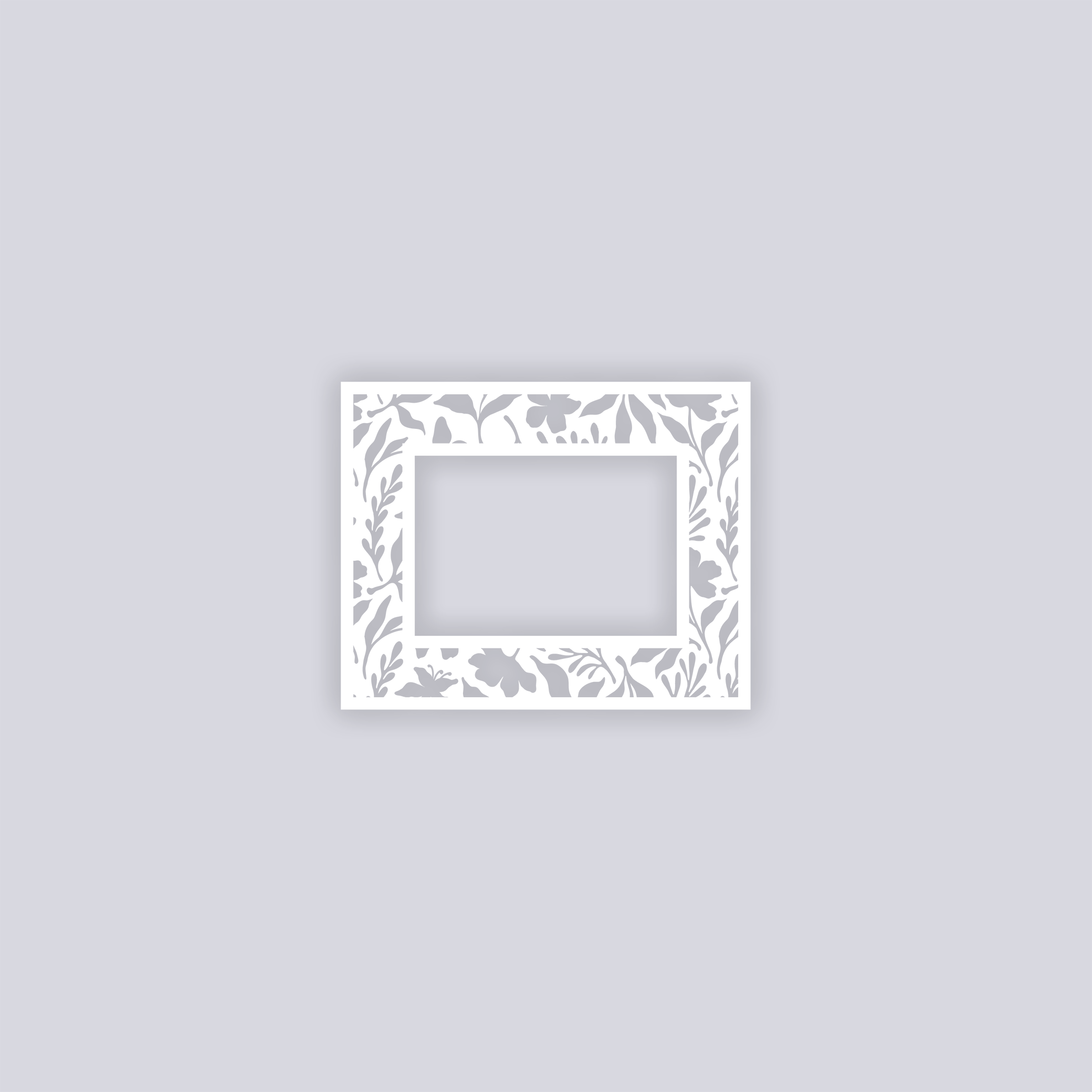 Tropical Paradise Rectangle Rim Clay Stencil