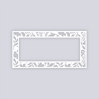 Tropical Paradise Rectangle Rim Clay Stencil