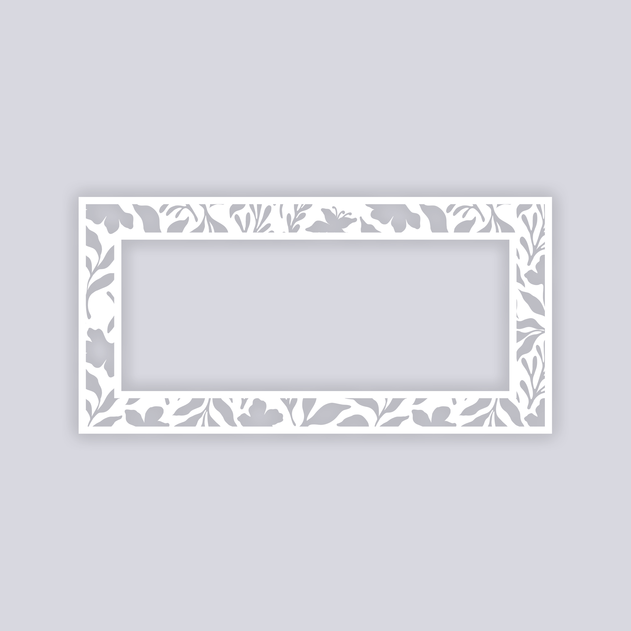 Tropical Paradise Rectangle Rim Clay Stencil