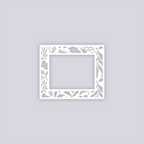 Tropical Paradise Rectangle Rim Clay Stencil