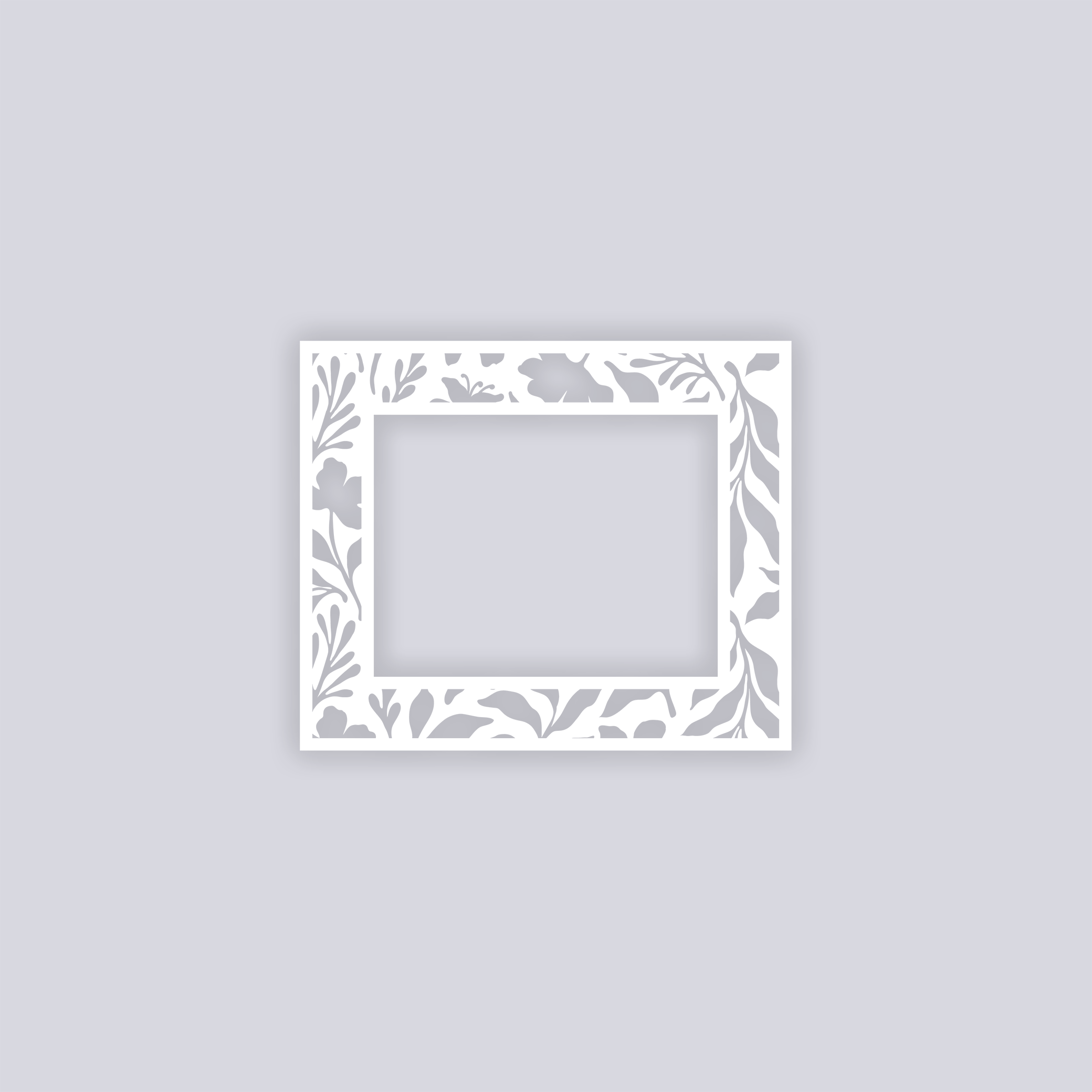 Tropical Paradise Rectangle Rim Clay Stencil