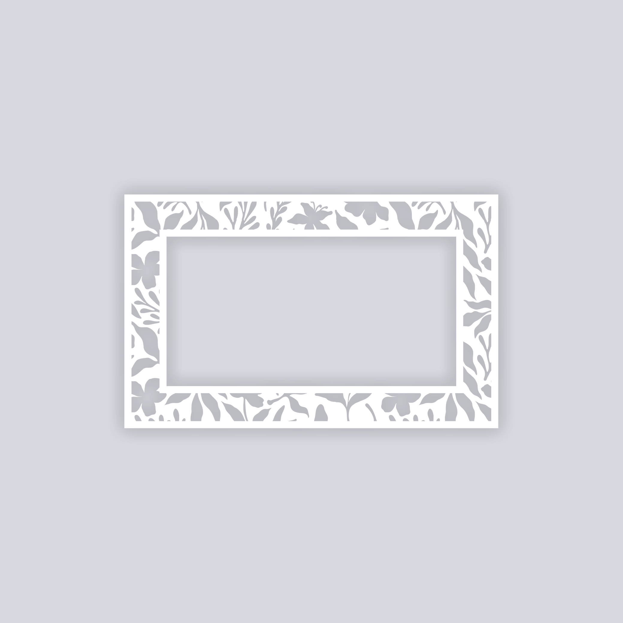 Tropical Paradise Rectangle Rim Clay Stencil