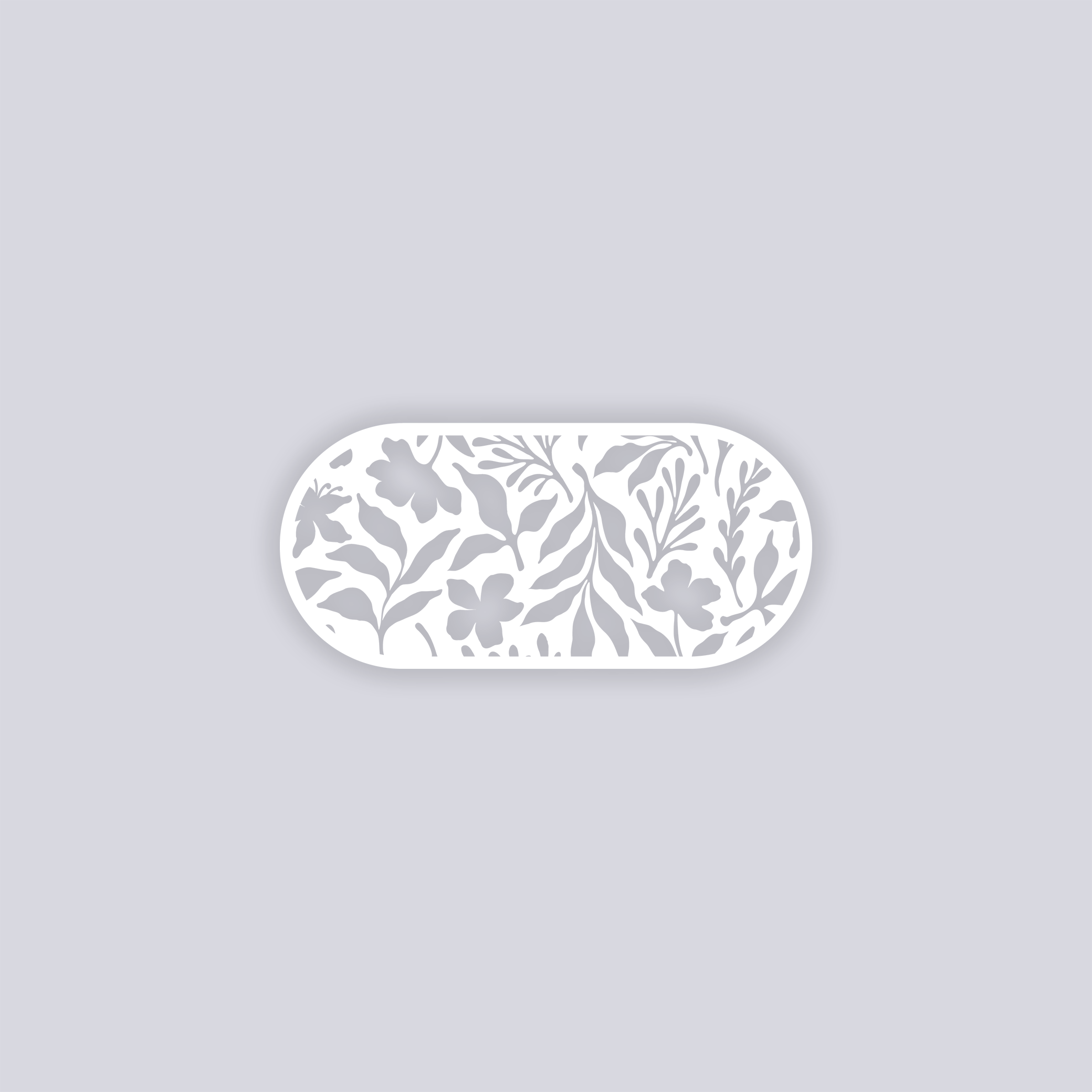Tropical Paradise Rounded Rectangle Clay Stencil