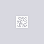 Tropical Paradise Square Clay Stencil