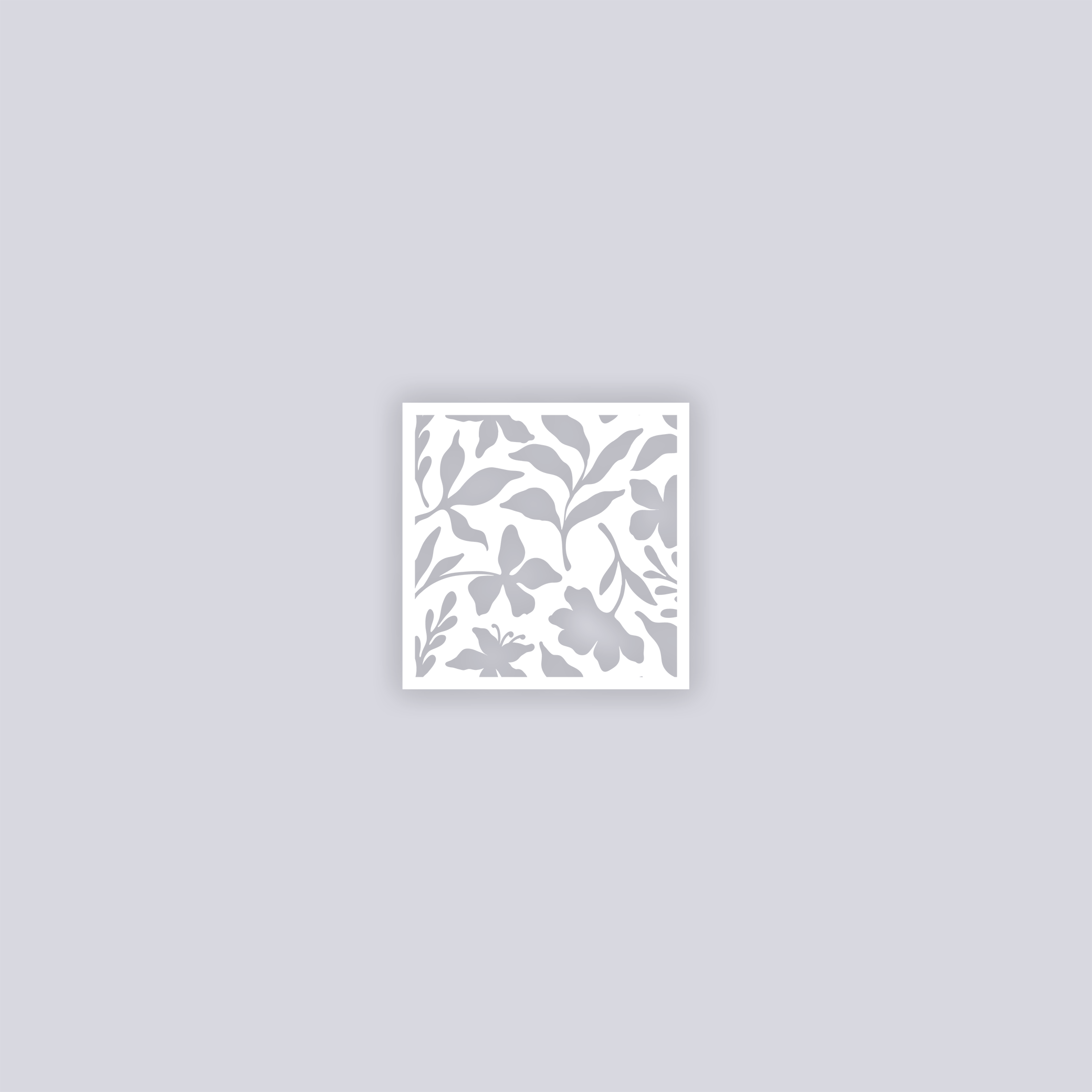 Tropical Paradise Square Clay Stencil