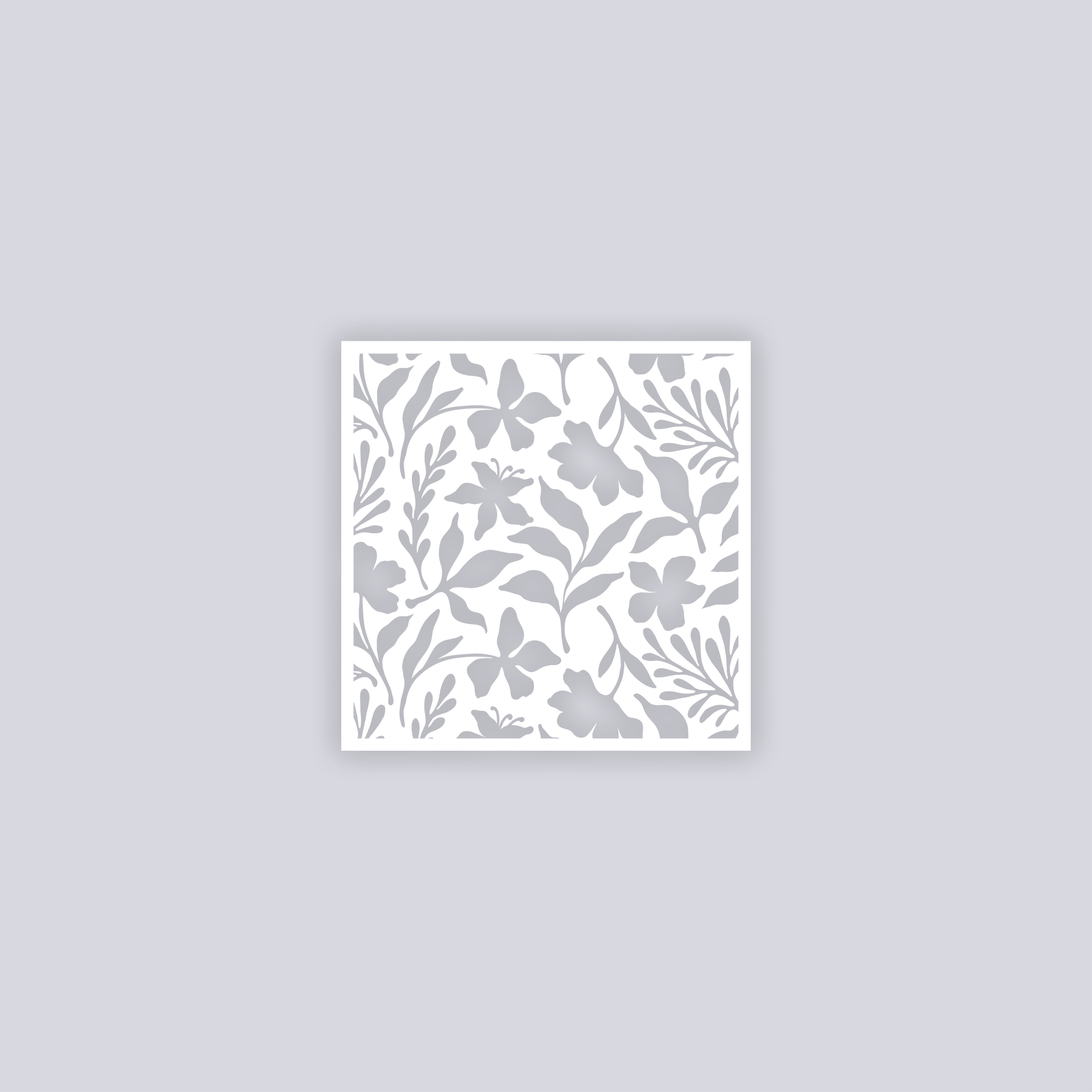 Tropical Paradise Square Clay Stencil