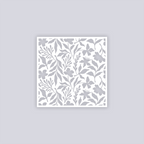 Tropical Paradise Square Clay Stencil