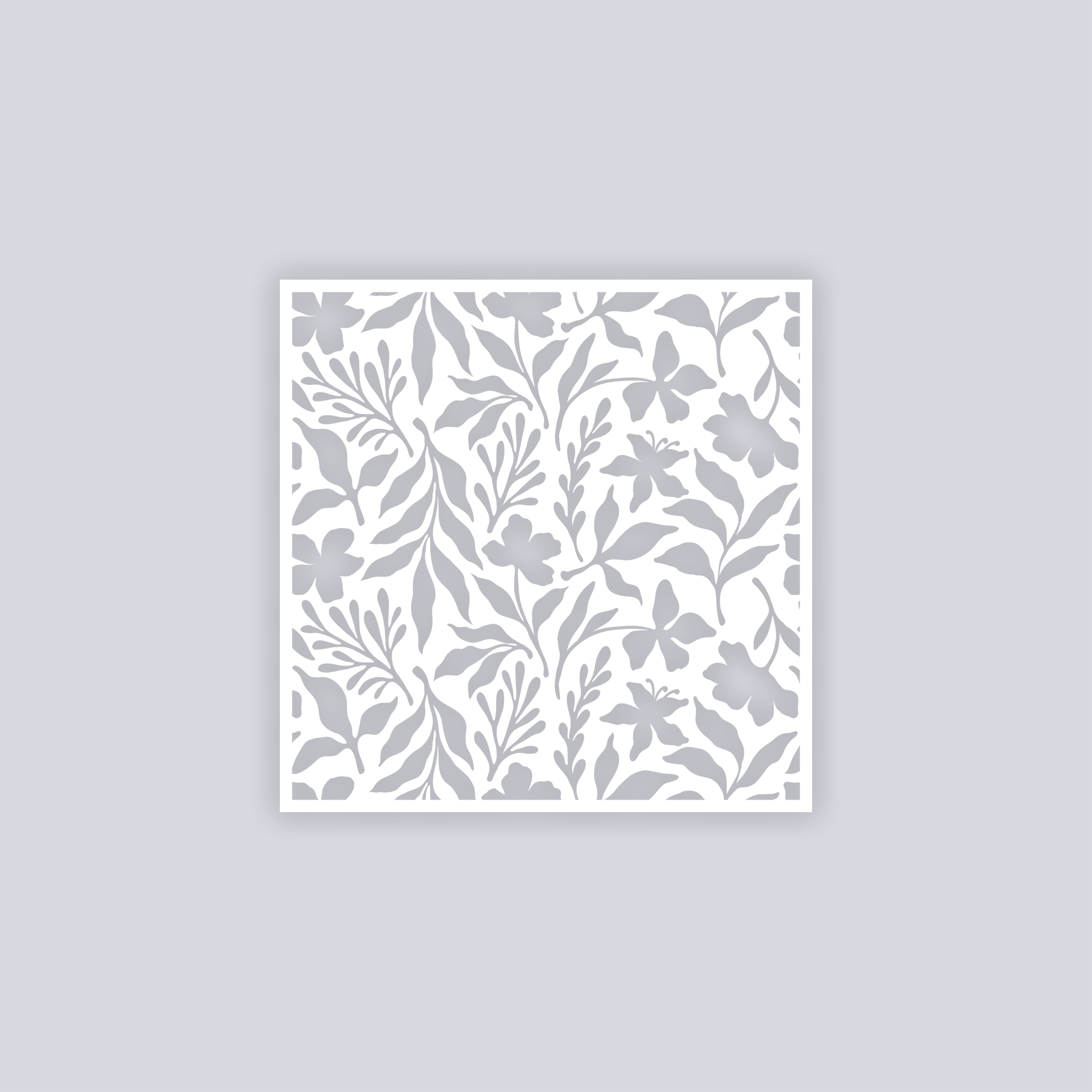 Tropical Paradise Square Clay Stencil