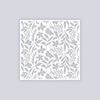 Tropical Paradise Square Clay Stencil