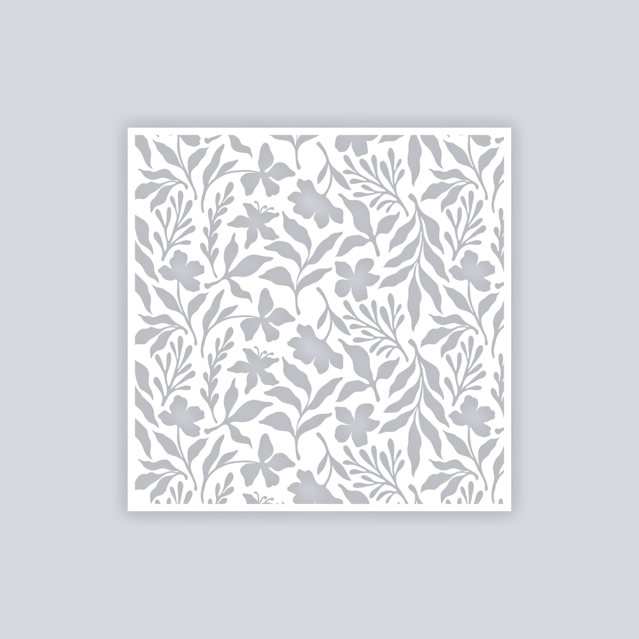 Tropical Paradise Square Clay Stencil