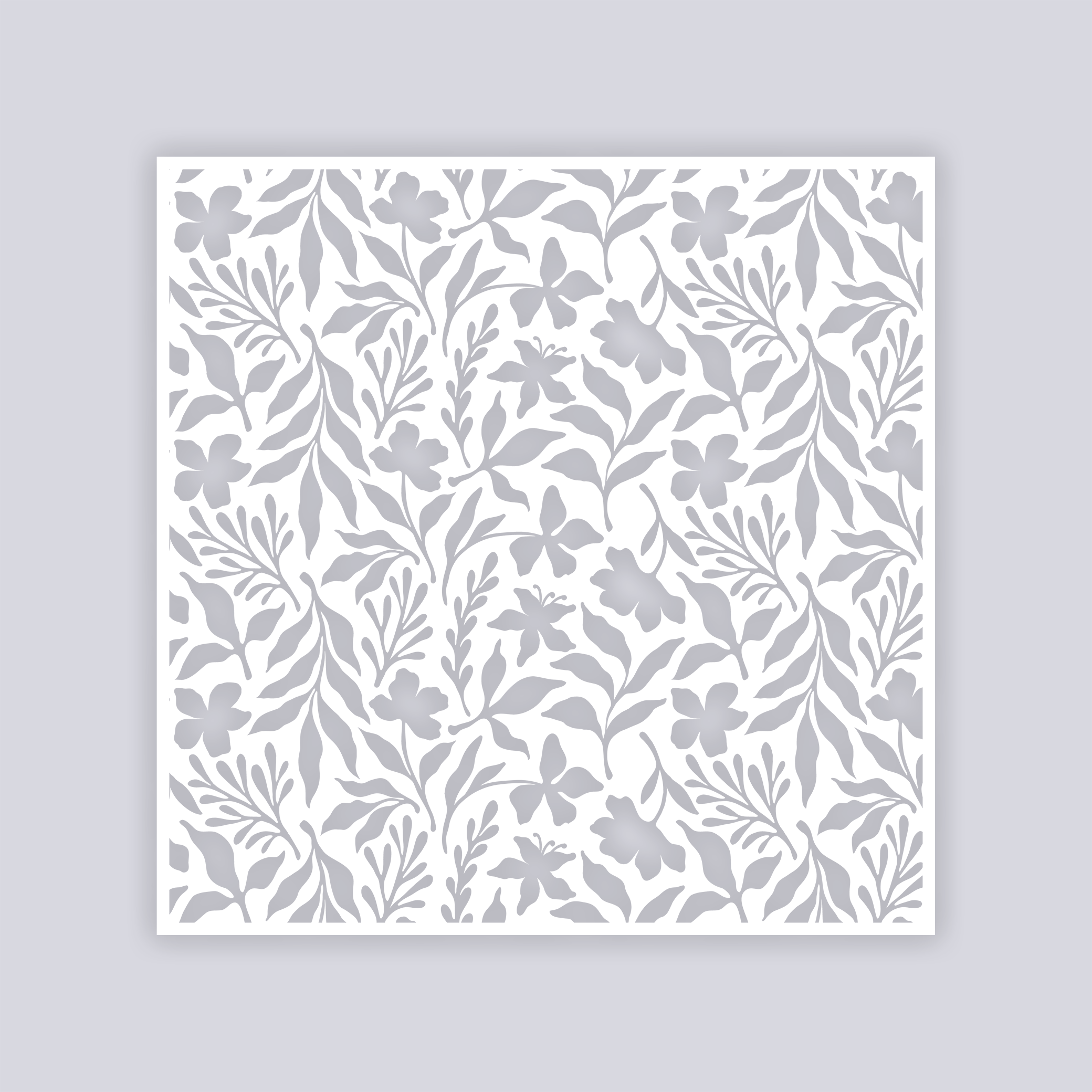 Tropical Paradise Square Clay Stencil