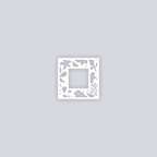 Tropical Paradise Square Rim Clay Stencil
