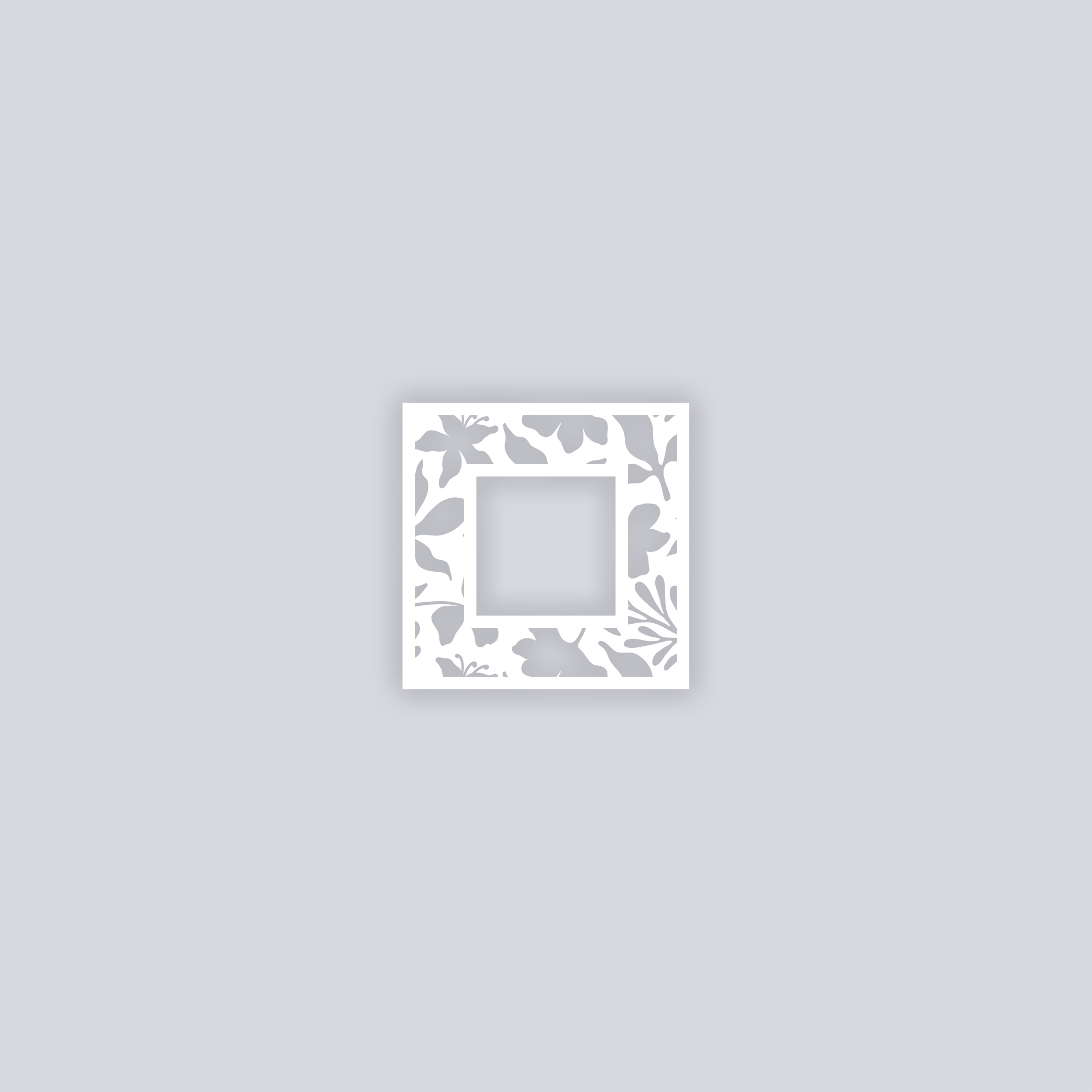 Tropical Paradise Square Rim Clay Stencil