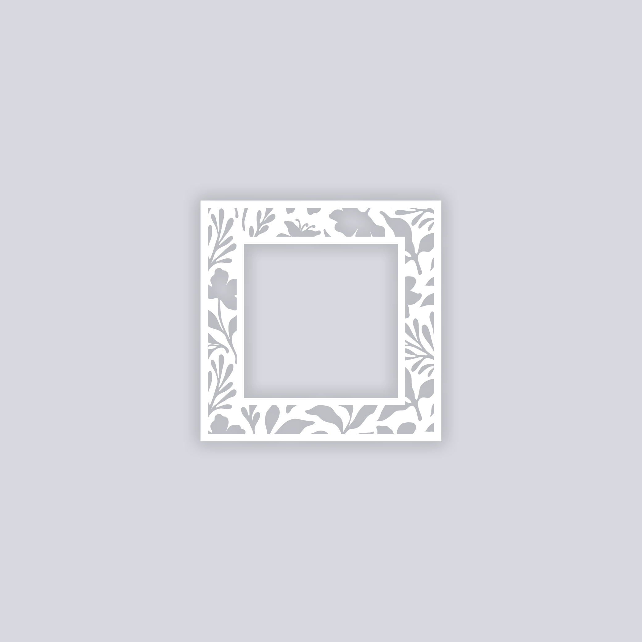 Tropical Paradise Square Rim Clay Stencil