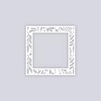 Tropical Paradise Square Rim Clay Stencil