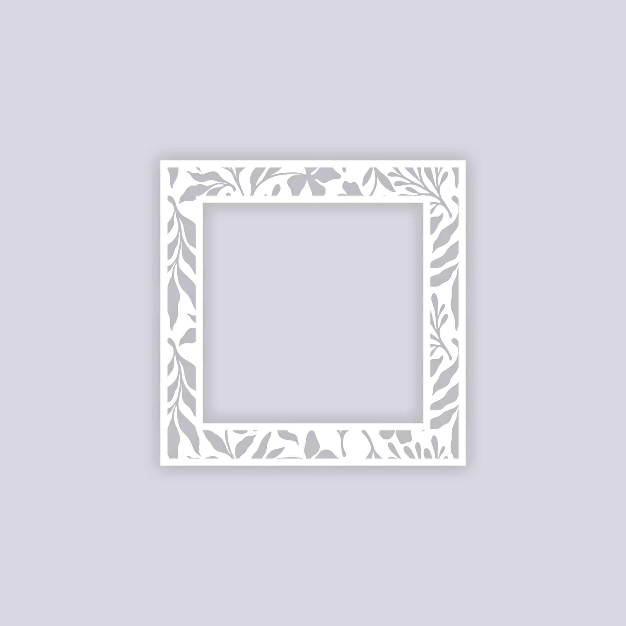 Tropical Paradise Square Rim Clay Stencil