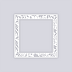 Tropical Paradise Square Rim Clay Stencil