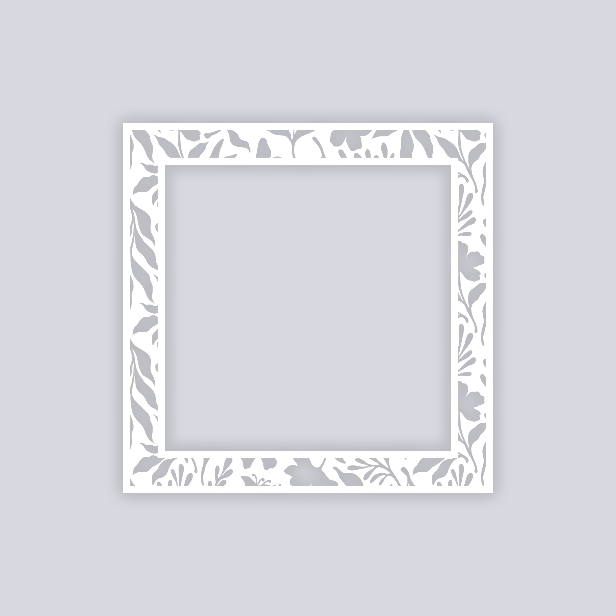Tropical Paradise Square Rim Clay Stencil