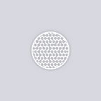 Truchet Circle Clay Stencil