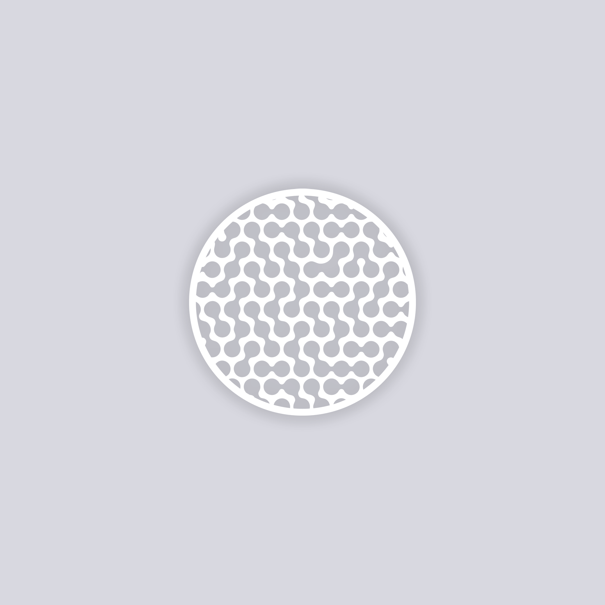 Truchet Circle Clay Stencil