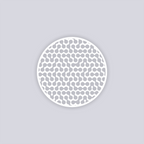 Truchet Circle Clay Stencil
