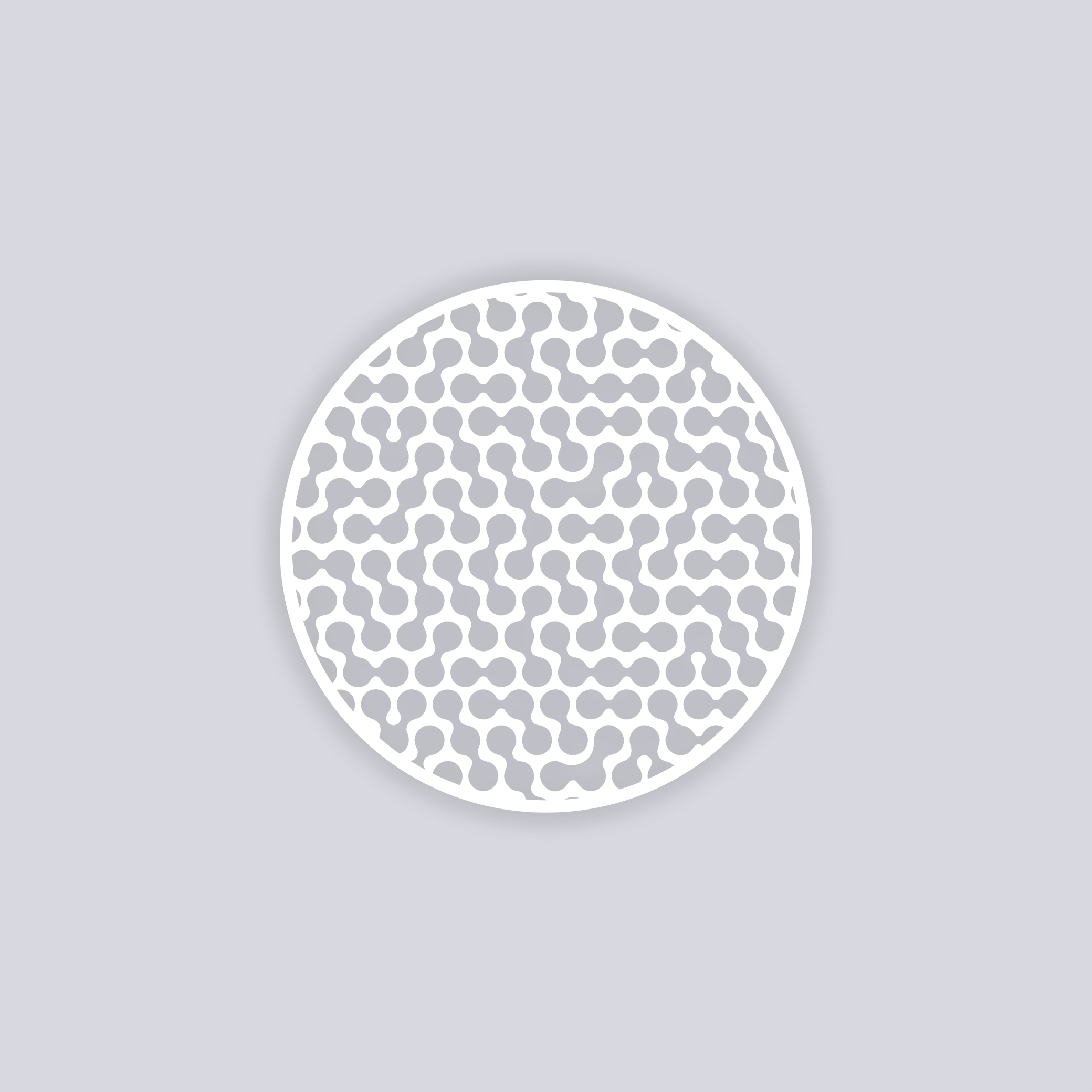 Truchet Circle Clay Stencil