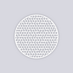 Truchet Circle Clay Stencil