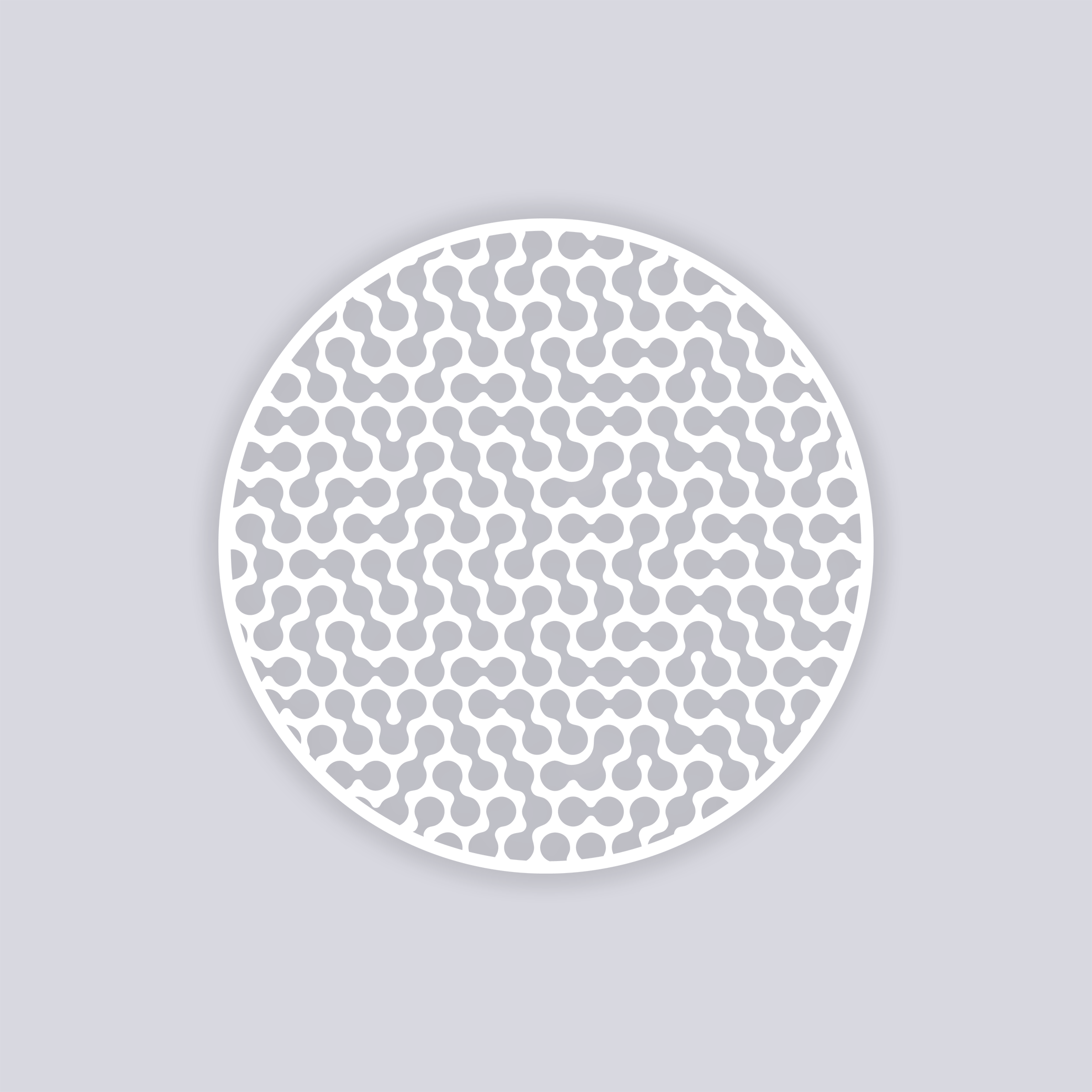 Truchet Circle Clay Stencil