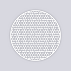 Truchet Circle Clay Stencil