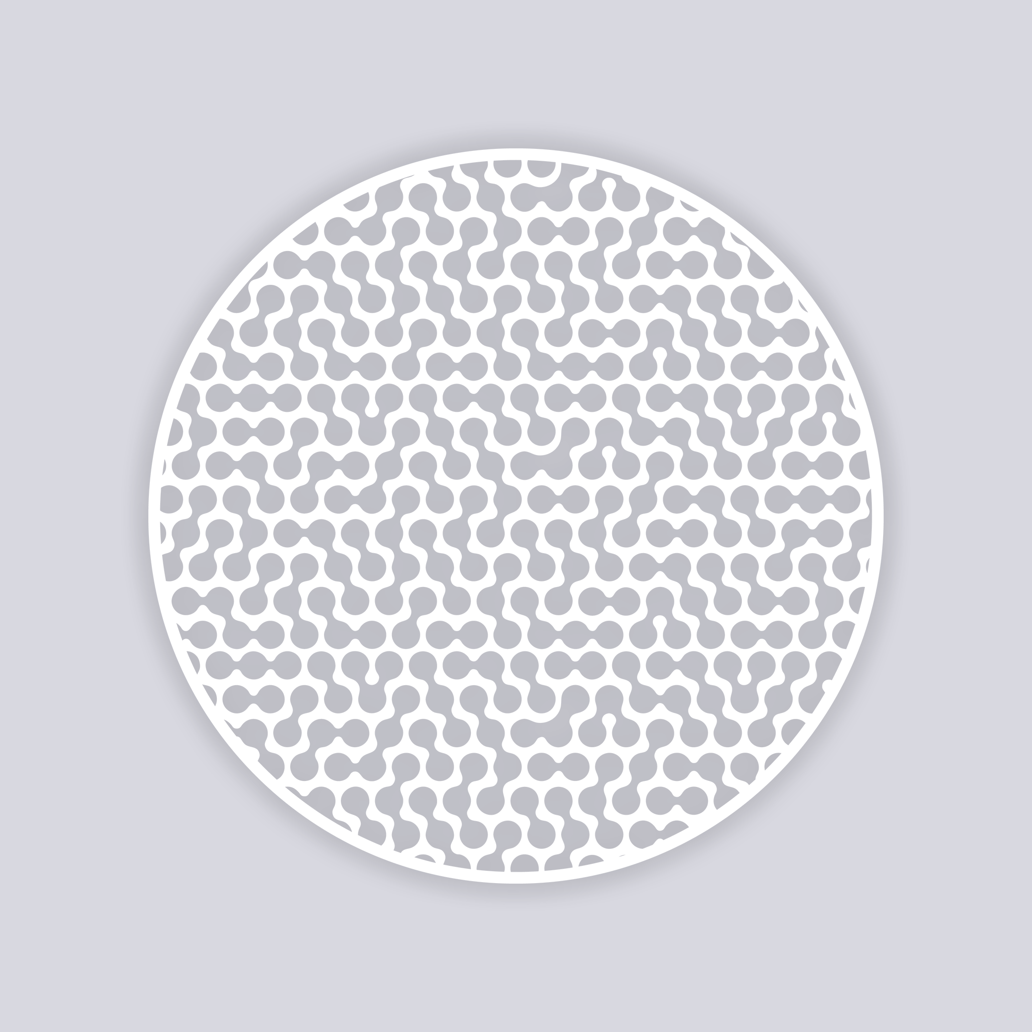 Truchet Circle Clay Stencil