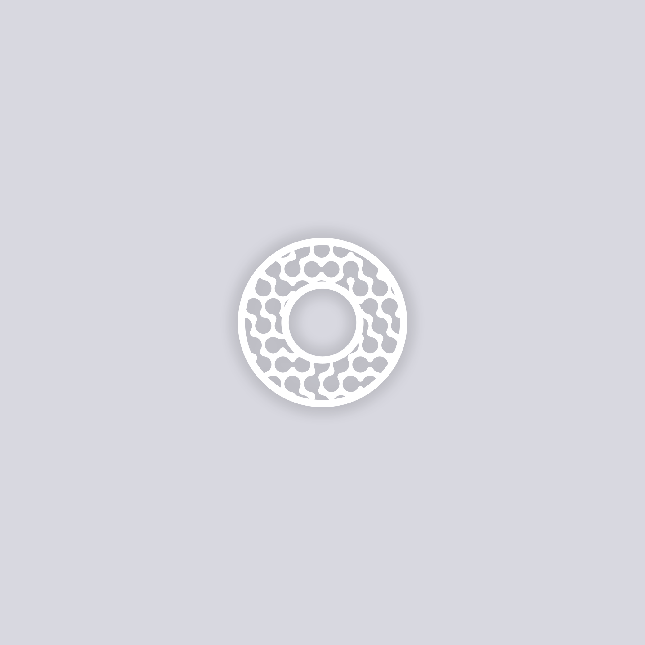 Truchet Circle Rim Clay Stencil
