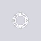 Truchet Circle Rim Clay Stencil