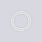 Truchet Circle Rim Clay Stencil