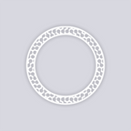 Truchet Circle Rim Clay Stencil