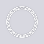 Truchet Circle Rim Clay Stencil
