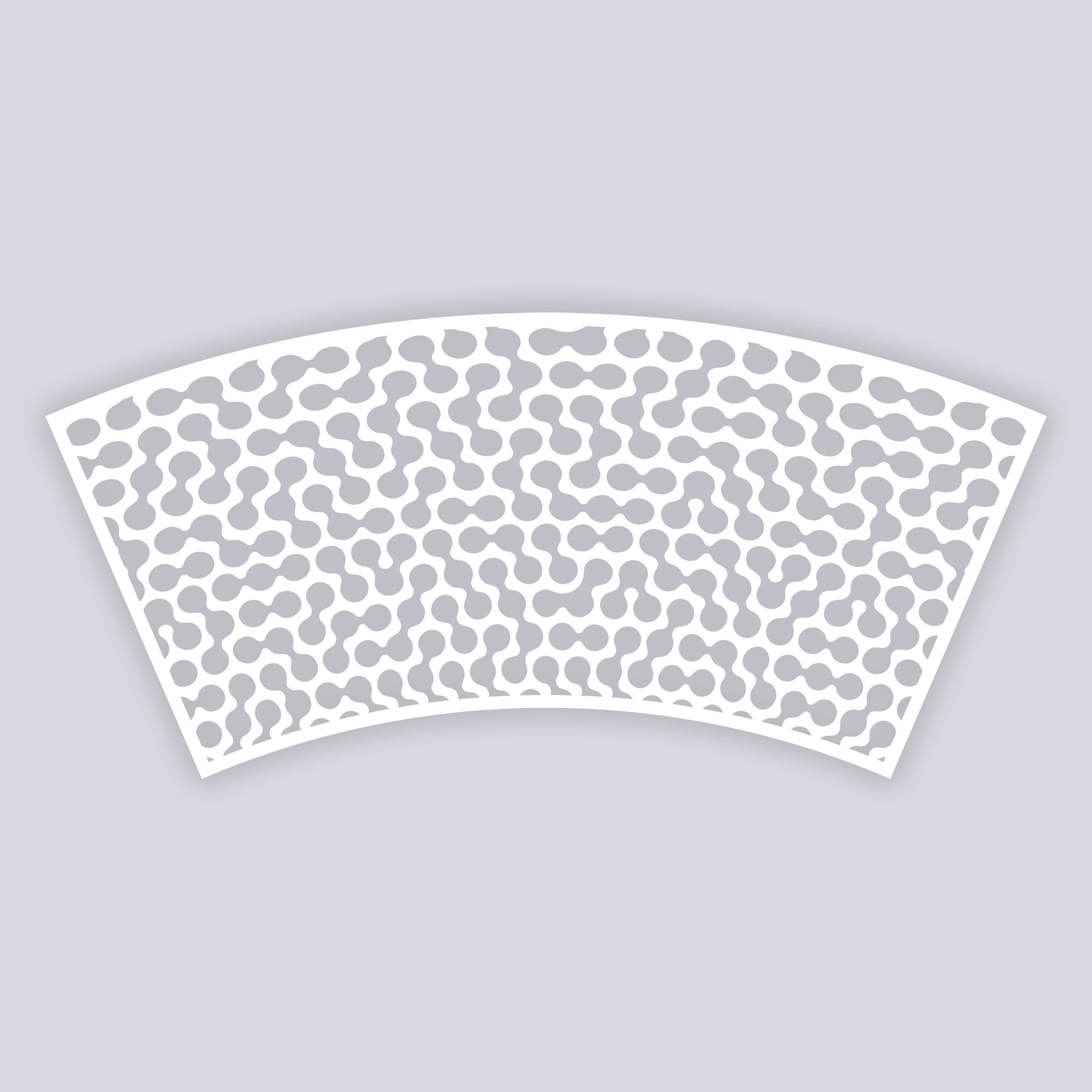 Truchet Lg Cup Clay Stencil