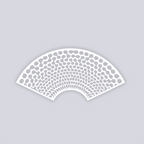 Truchet Lg Cup Clay Stencil