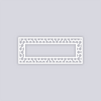 Truchet Rectangle Rim Clay Stencil