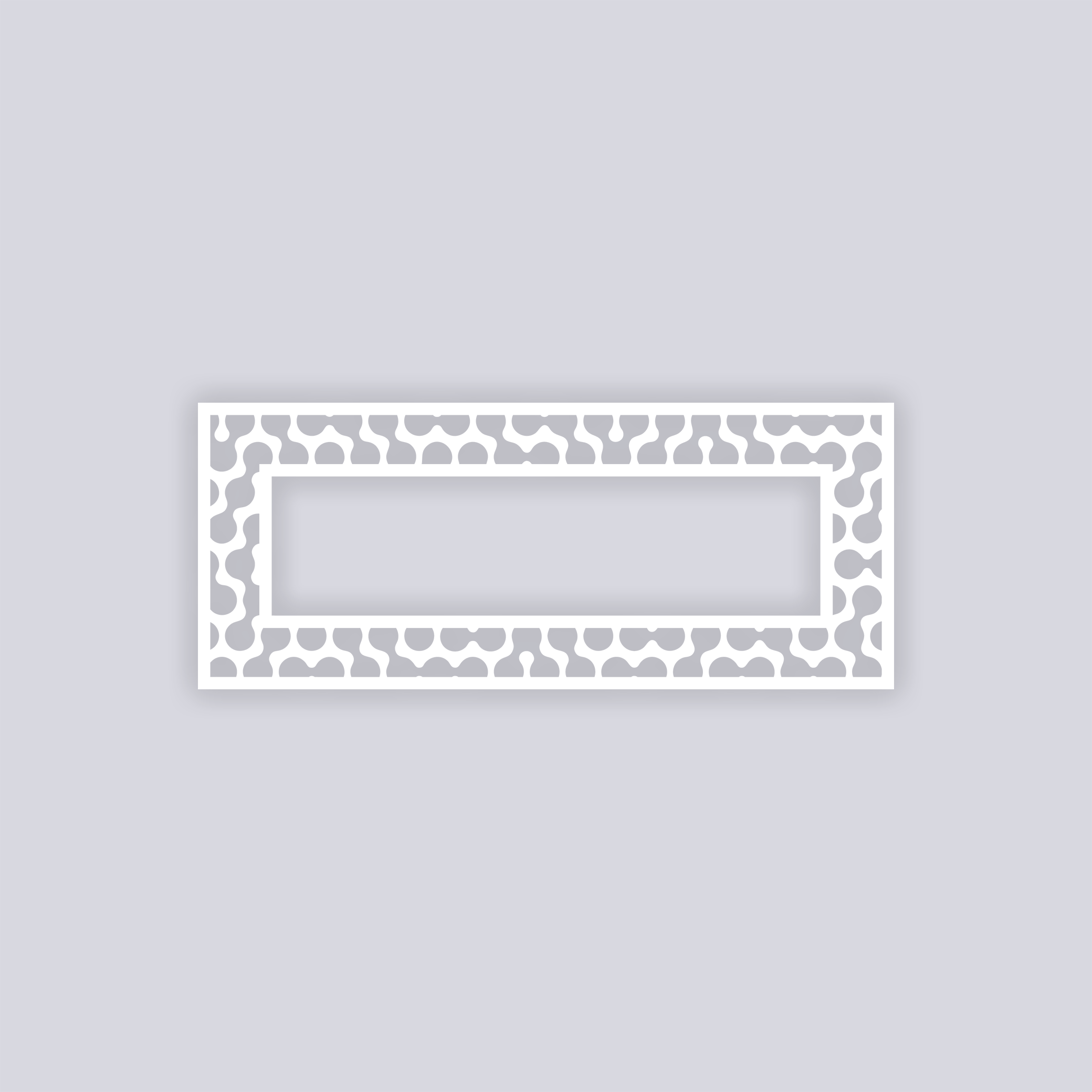 Truchet Rectangle Rim Clay Stencil