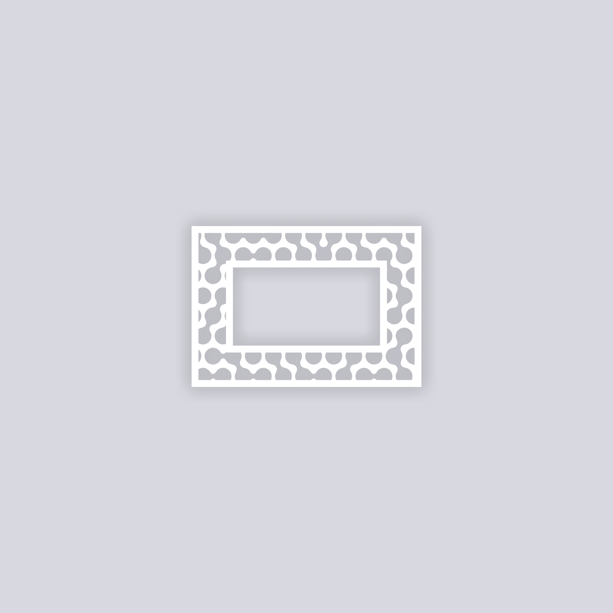 Truchet Rectangle Rim Clay Stencil