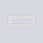 Truchet Rectangle Rim Clay Stencil