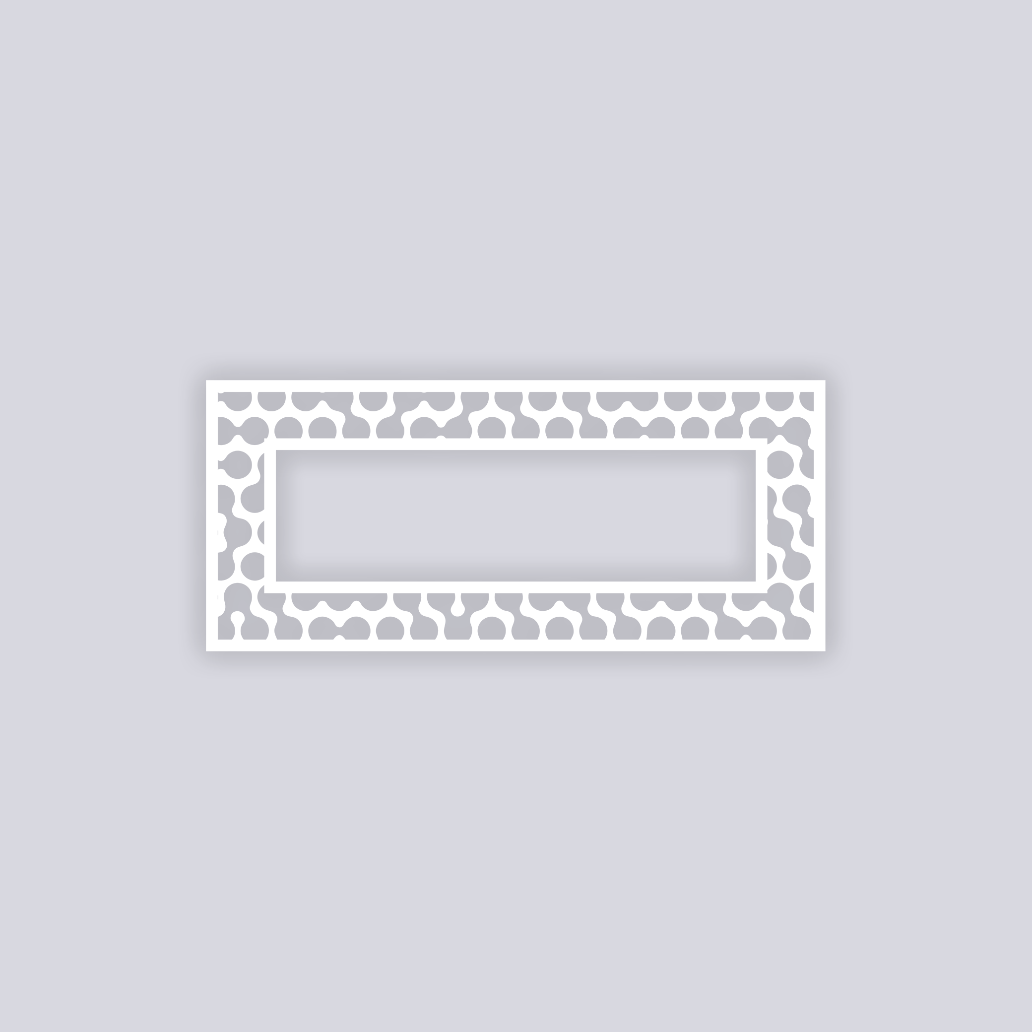 Truchet Rectangle Rim Clay Stencil