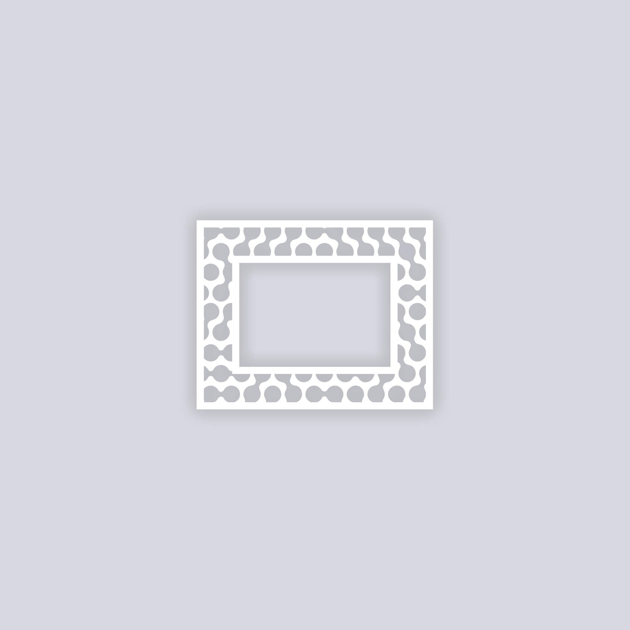 Truchet Rectangle Rim Clay Stencil