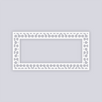 Truchet Rectangle Rim Clay Stencil