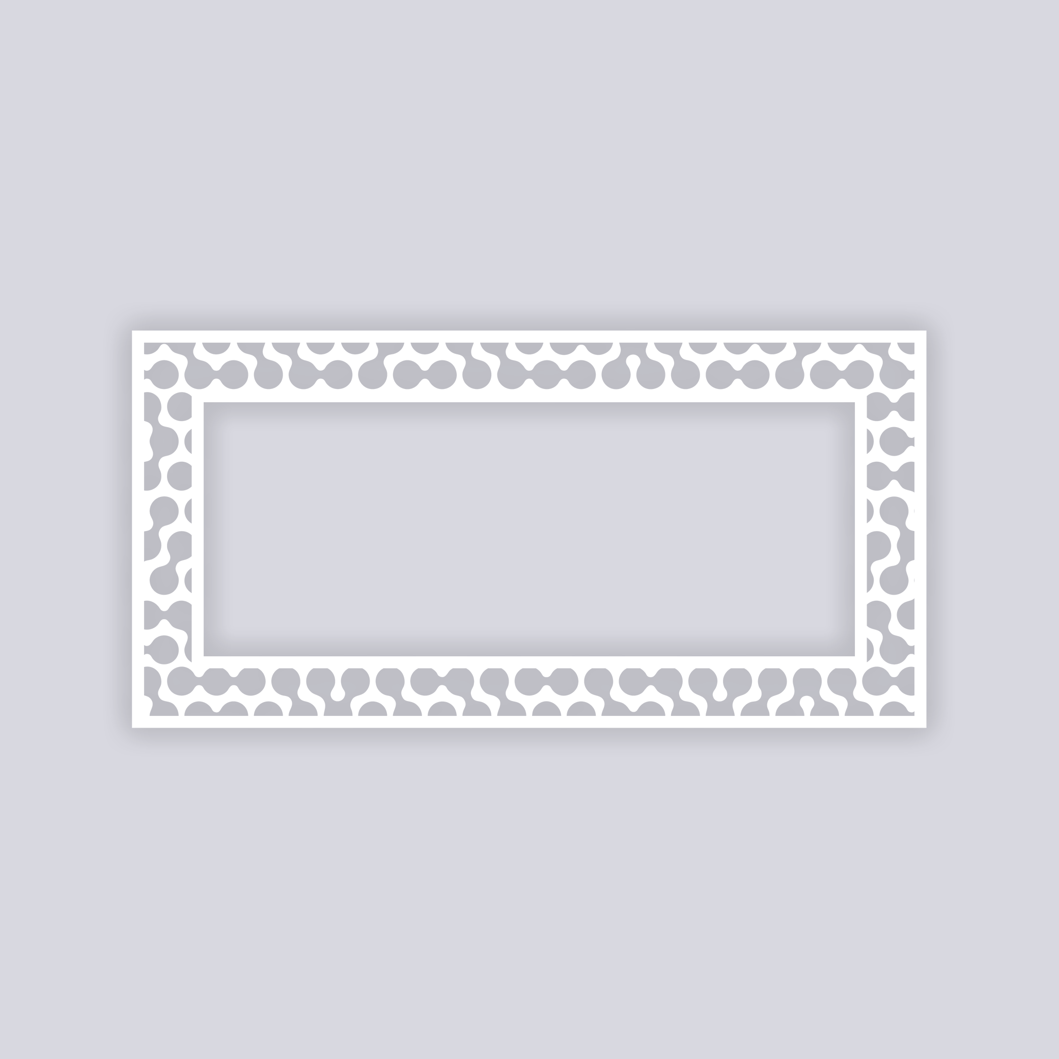 Truchet Rectangle Rim Clay Stencil