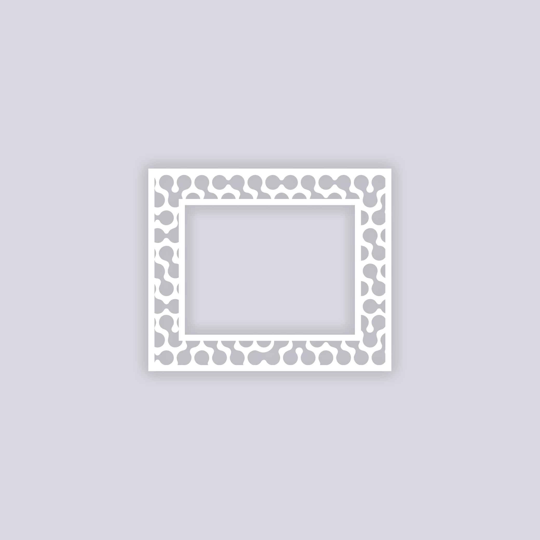 Truchet Rectangle Rim Clay Stencil